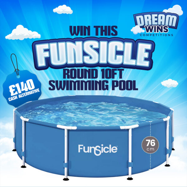 💦 FUNSICLE ROUND 10FT SWIMMING POOL 💦